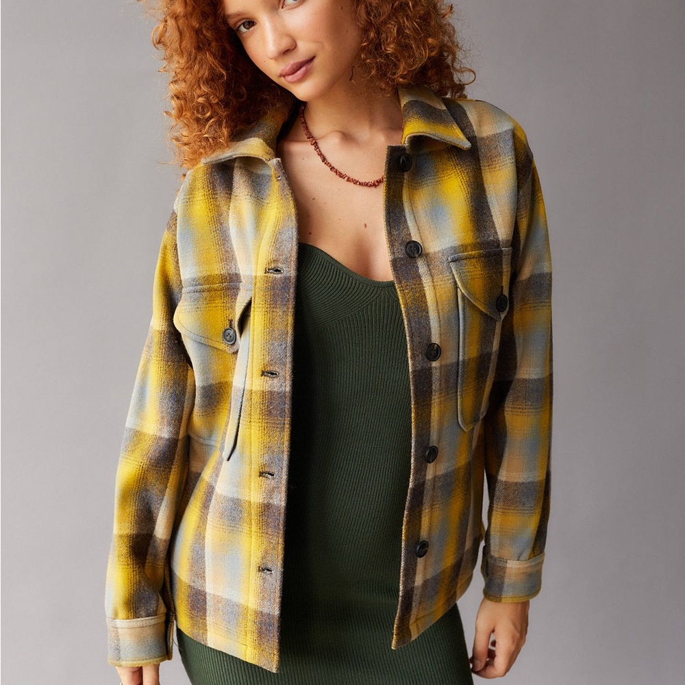 Pendleton Dylan Wool Jacket Plaid Button-Up Jacket - image 8